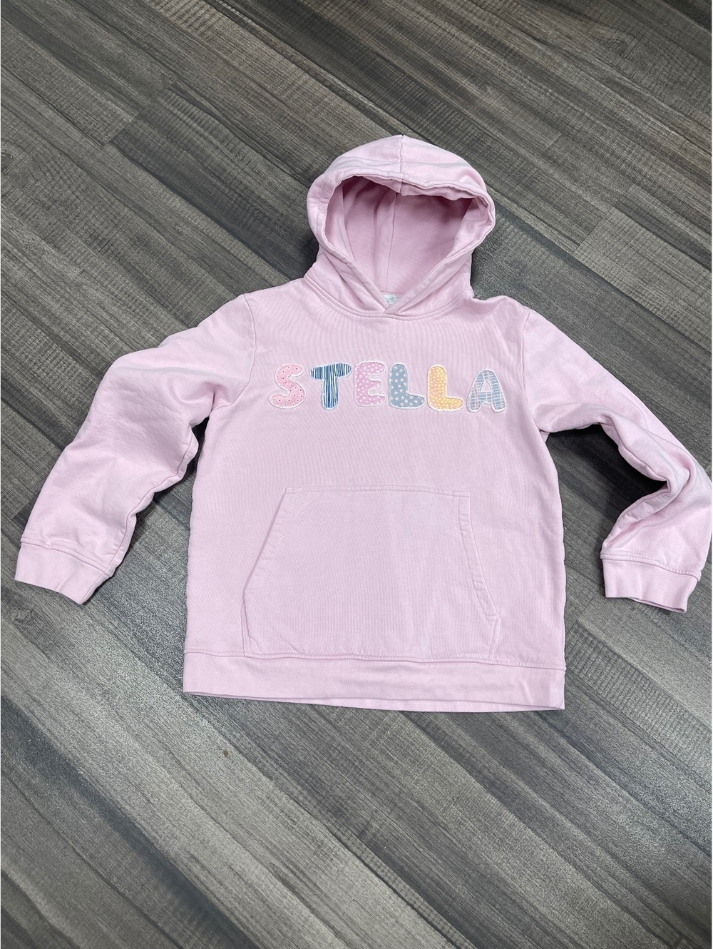 Stella McCartney Kids Pink Hooded Sweatshirt with Colorful '